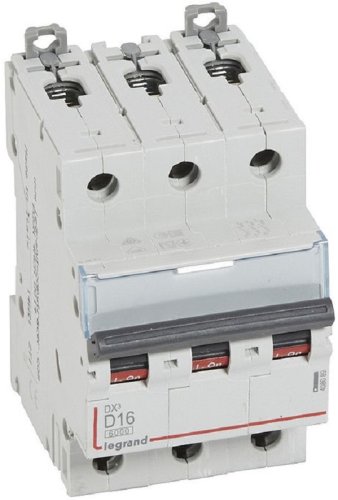 Выключатель автоматический Legrand DX3-E 6000 3п 16А D 10кА картинка
